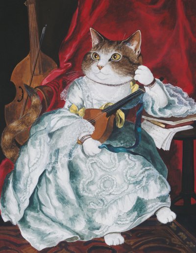 イラストは『Cats Galore』より！文化猫大全』（2015年刊） 作： Susan Herbert