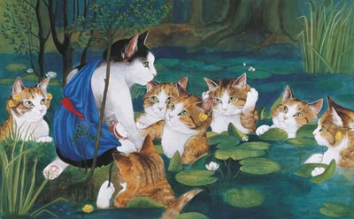 イラストは『Cats Galore』より！文化猫大全』（2015年刊） 作： Susan Herbert