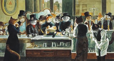 イラストは『Cats Galore』より！文化猫大全』（2015年刊） 作： Susan Herbert