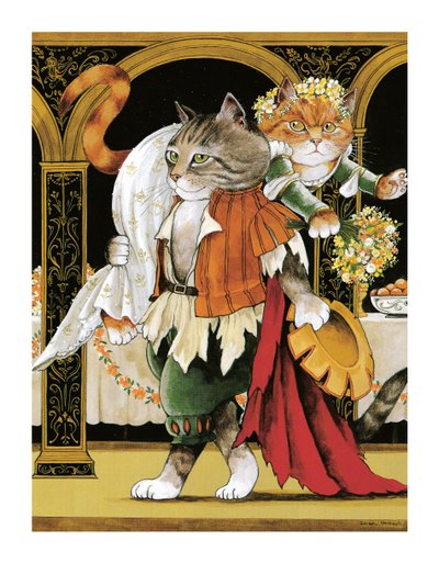 イラストは『Shakespeare Cats』より：ポスターブック（2016年出版） 作： Susan Herbert
