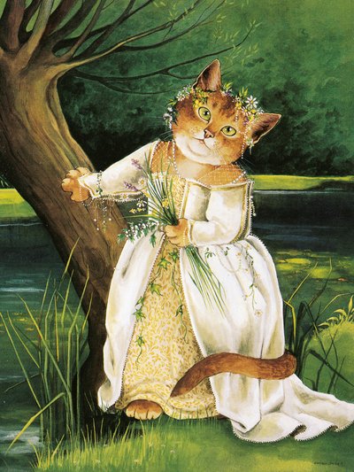 イラストは『Shakespeare Cats』より：ポスターブック（2016年出版） 作： Susan Herbert