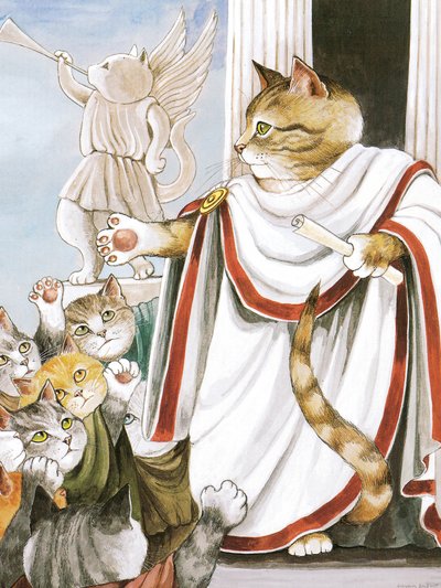 イラストは『Shakespeare Cats』より：ポスターブック（2016年出版） 作： Susan Herbert