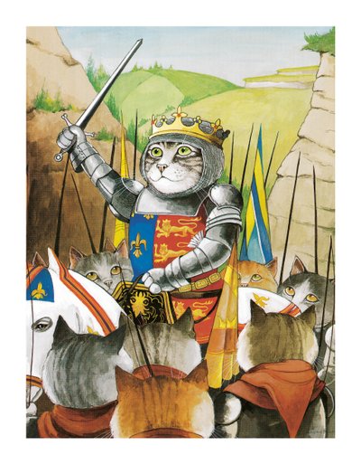 イラストは『Shakespeare Cats』より：ポスターブック（2016年出版） 作： Susan Herbert