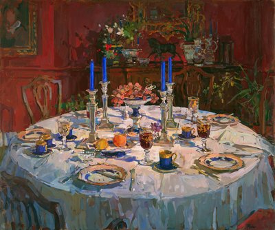 The Dining Room（油彩・キャンバス 作： Susan Ryder