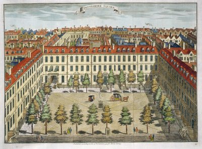 デヴォンシャースクエア、「Stow&39;s Survey of London」のパブ。 1754年 作： Sutton Nicholls