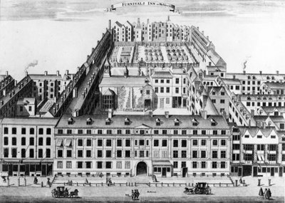 ファーニバルズイン、ホルボーン、ロンドン、1754 作： Sutton Nicholls