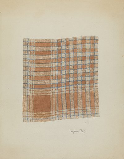 織物ナプキン、c。 1937年。 作： Suzanne Roy