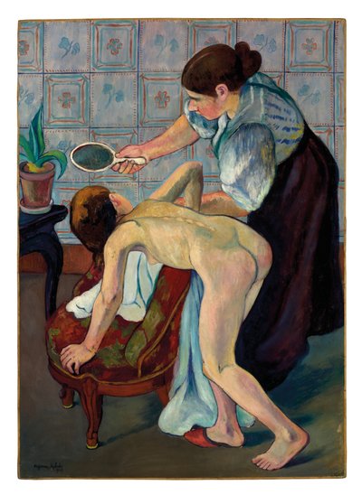 鏡の中の少女 作： Suzanne Valadon