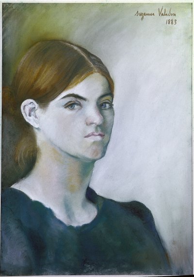 自画像 作： Suzanne Valadon