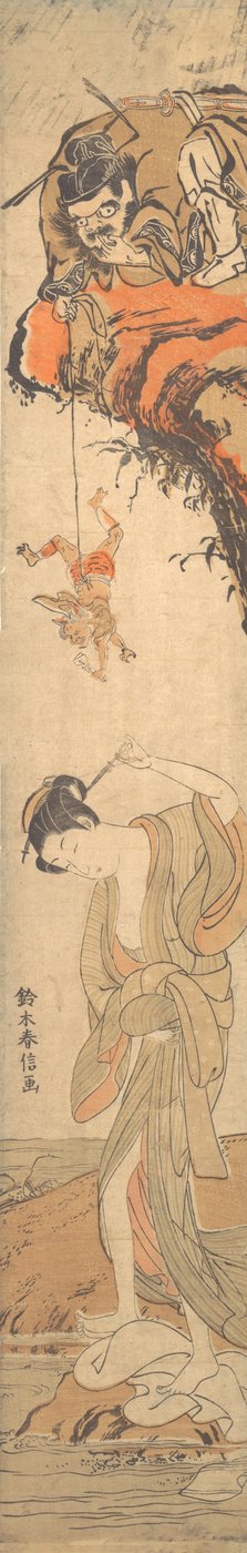 悪魔のいる美しさ、18世紀。、18世紀。 作： Suzuki Harunobu
