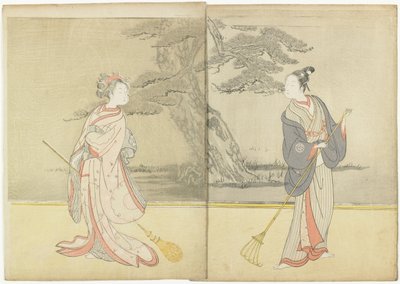 明和のカレンダー印刷2とNo_ Play高砂のミタテ、1765 作： Suzuki Harunobu