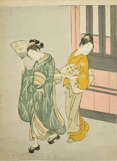 『座敷八景』より 荻の青嵐 作： Suzuki Harunobu