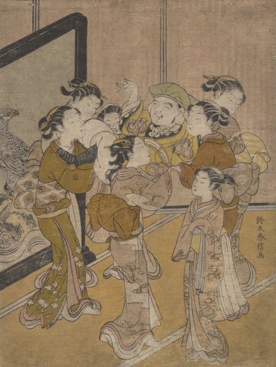 大黒堂上、おそらく1766年、おそらく1766年。 作： Suzuki Harunobu
