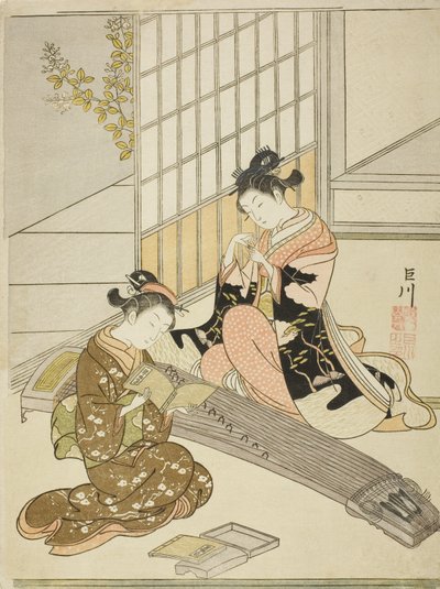 江東橋のガチョウ降順 作： Suzuki Harunobu