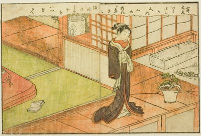 Vol.1の見開きイラスト。 「絵本春の錦」の2 作： Suzuki Harunobu