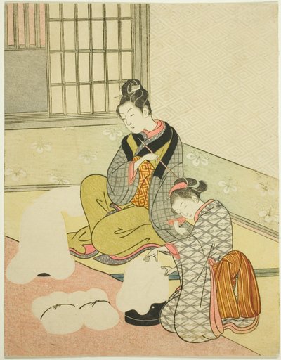 『座敷八景』より ぬりおけのぼうせつ 作： Suzuki Harunobu