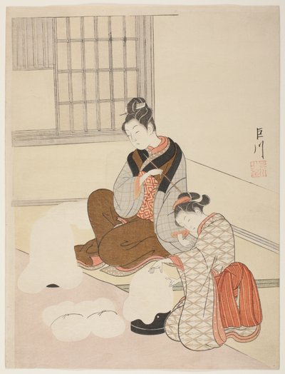 『座敷八景』より ぬりおけのぼうせつ 作： Suzuki Harunobu