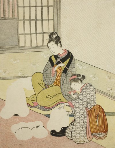 フロスシェイパーの夜の雪 作： Suzuki Harunobu