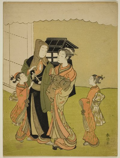 朝に別れを告げる恋人たち 作： Suzuki Harunobu