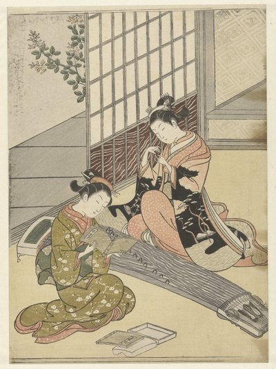 琴橋にとまる雁 サロン八景（連載タイトル） 座敷八景（シリーズタイトル） 作： Suzuki Harunobu