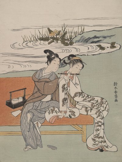 皇帝X U An ZongとYang GUI Feiのパロディ 作： Suzuki Harunobu