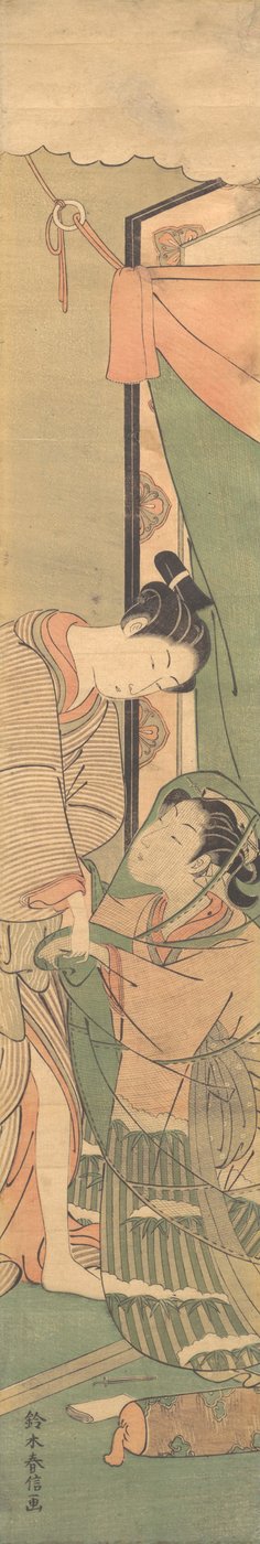 恋人たちの別れ：モーニングアフター、ca。 1765～70年頃。 1765-70。 作： Suzuki Harunobu