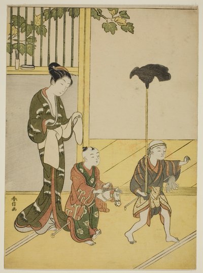 大名行列の演奏 作： Suzuki Harunobu