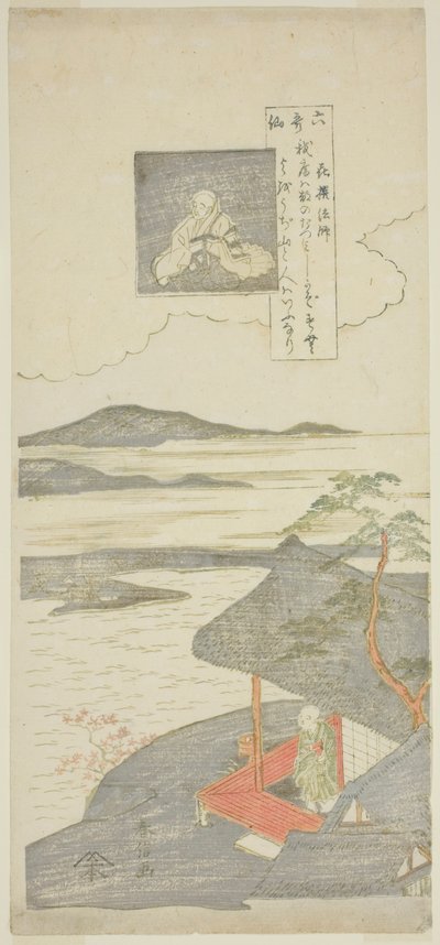 「六歌仙」シリーズより、星希仙の詩。 作： Suzuki Harunobu