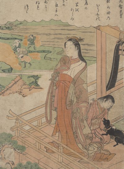 同情、カリフォルニア。 1768年頃。 1768年。 作： Suzuki Harunobu