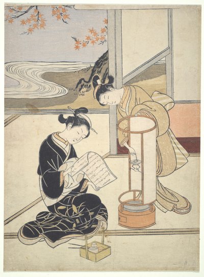 てぇ えゔぇにんｇ Ｇぉｗ おｆ あんどん： ざしき はっけい 作： Suzuki Harunobu