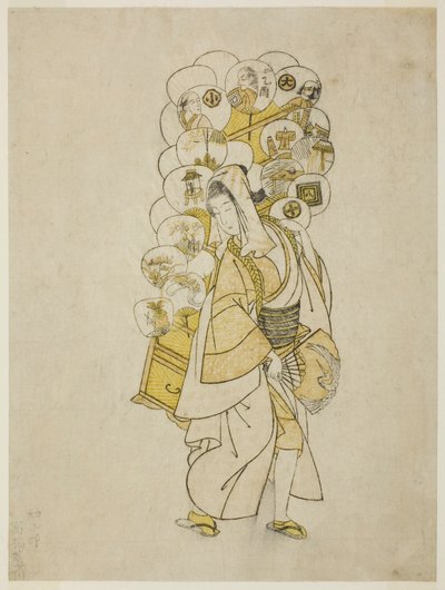 ファンの行商人 作： Suzuki Harunobu