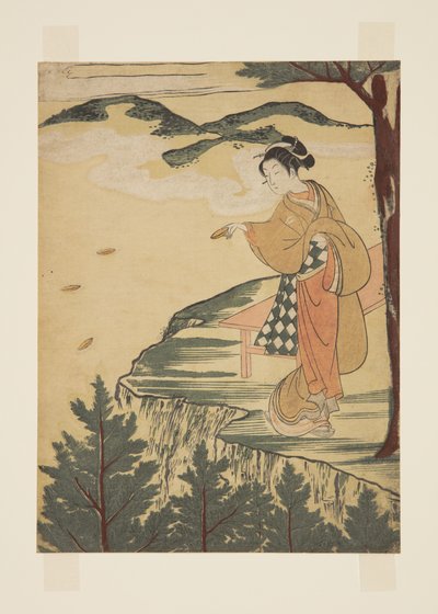 粘土皿を投げる 作： Suzuki Harunobu