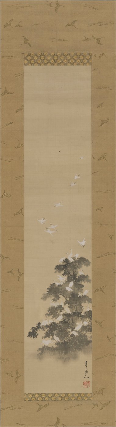 白鷺 作： Suzuki Kiitsu