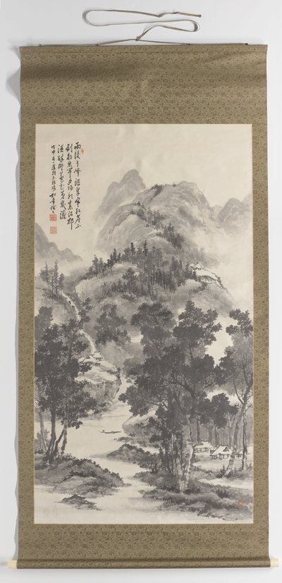 風景 夏の風景 作： Suzuki Shonen (signed by artist)