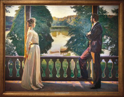スウェーデン、イェーテボリ、北欧の夏の夕べ 作： Sven Richard Bergh