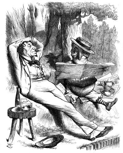 失業でDin！、1878年。 作： Swain