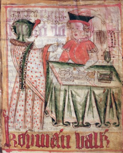 マグヌスエリクソンの国内法典（1319-64）c.1450による店内 作： Swedish School