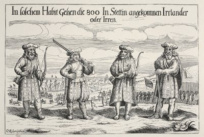 グスタフ・アドルフスに仕えるアイルランドの兵士、1631 作： Swedish School