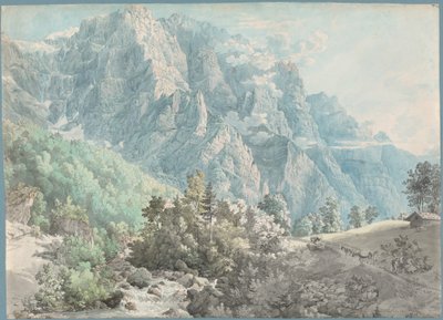 スイスのグレルニッシュ山塊 作： Swiss 18th Century