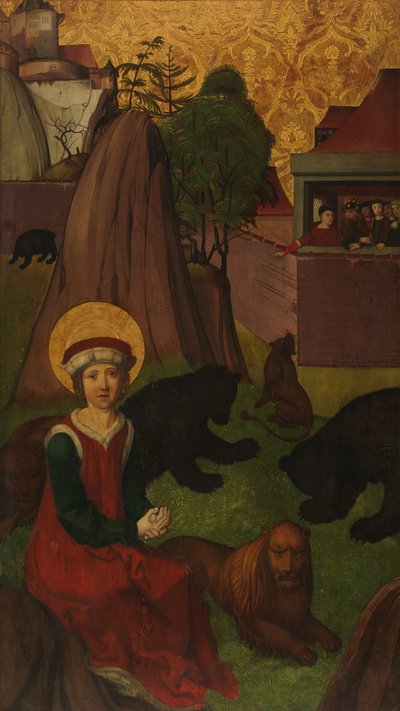 アリーナのプレネステの聖アガピトゥス、int。 聖アガピトゥスの斬首...、c1500-1505。 作： Swiss Painter