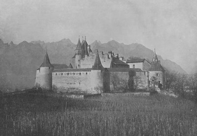 Aigle, Le Chateau (bw/写真) 作： Swiss Photographer