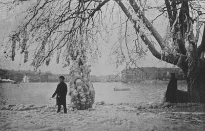 ジュネーブのオー・オー・ヴィーヴ（1896年冬）（モノクロ写真 作： Swiss Photographer
