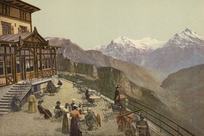 ベルナーオーバーラント: Schynige Platte、テラス (カラー写真) 作： Swiss Photographer