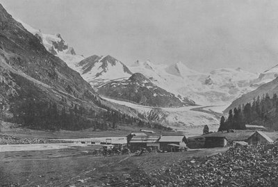 Roseg Glacier（モノクロ写真 作： Swiss Photographer