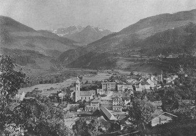 Ilanz, Vue generale (bw-photo) 作： Swiss Photographer
