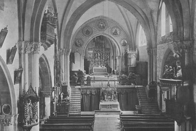 Churの大聖堂の内部（モノクロ写真 作： Swiss Photographer