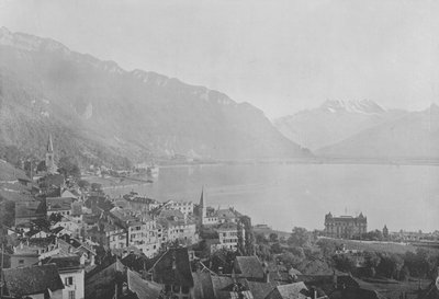 モントルー（モノクロ写真 作： Swiss Photographer