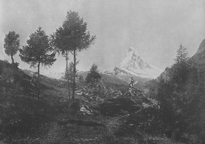 アルプスの風景とマッターホルン（モノクロ写真 作： Swiss Photographer