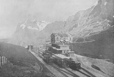 プティット・シャイデックとヴェッターホルン（モノクロ写真 作： Swiss Photographer