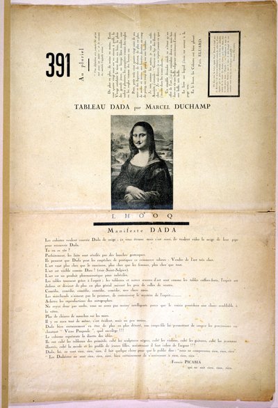 Dada Revue 391, no.8, Zurich, February 1919  作： Swiss School